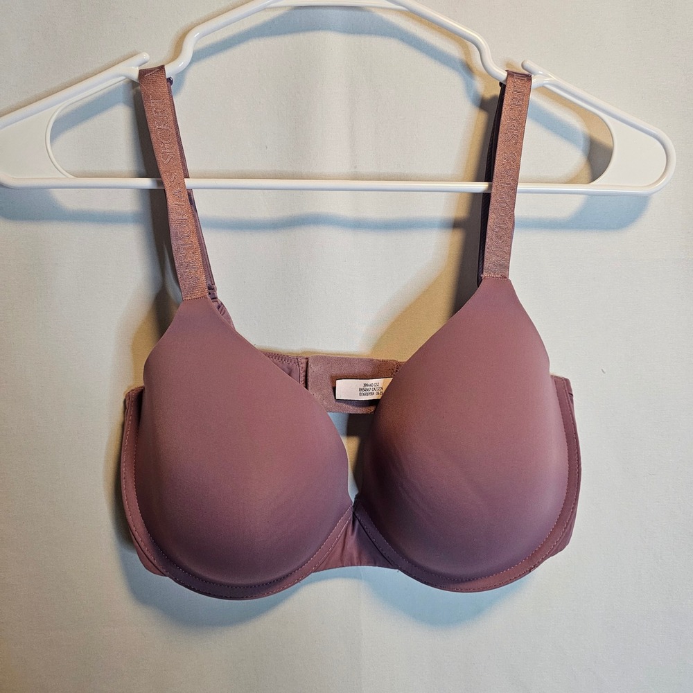 Victorias‎ Secret Lightly Lined Demi T-Shirt Bra 32DDD Mauve Rose Pink